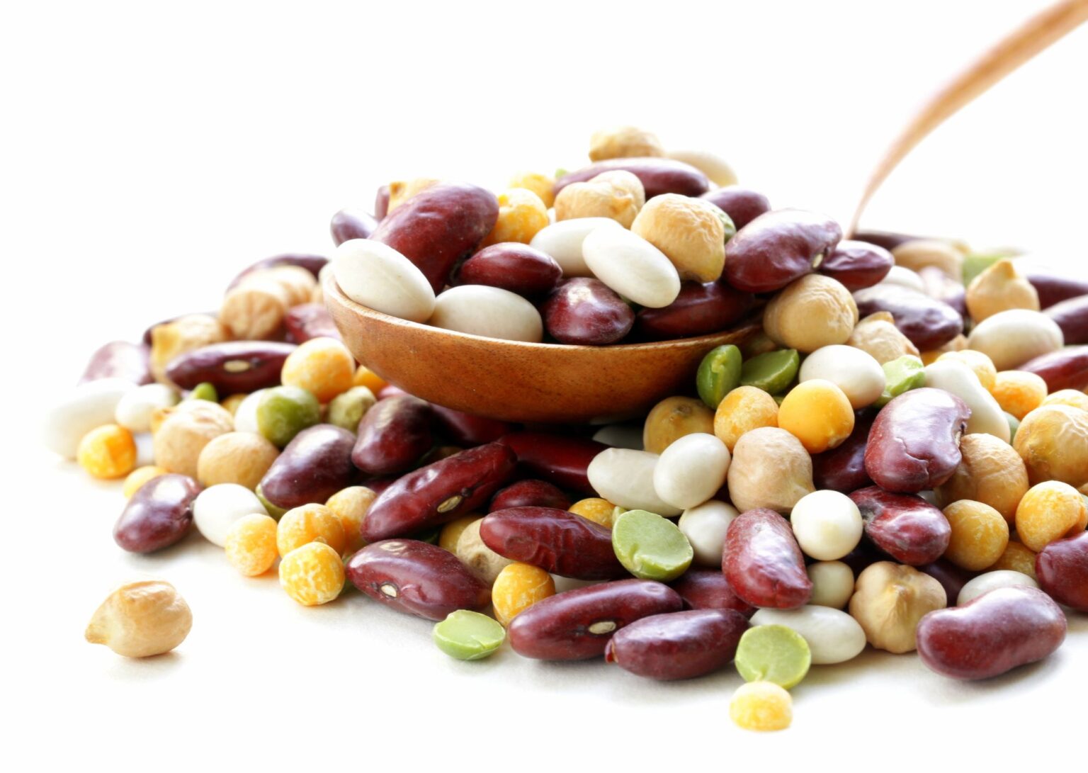 Assortment of different types of beans