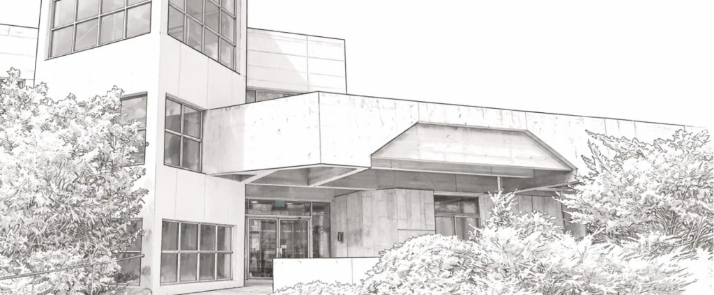Sketch of the Samuel Neaman Institute building